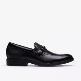 Steadwell Bit herresko i sort læder Loafers