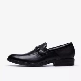 Steadwell Bit herresko i sort læder Loafers