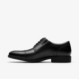 Steadwell Cap Oxfords til mænd i sort læder