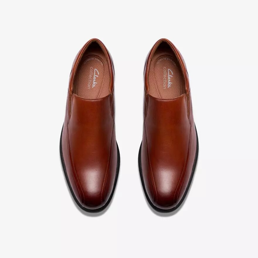 Steadwell Step Loafers til mænd i mørkebrunt læder Steadwell Step Loafers til mænd i mørkebrunt læder