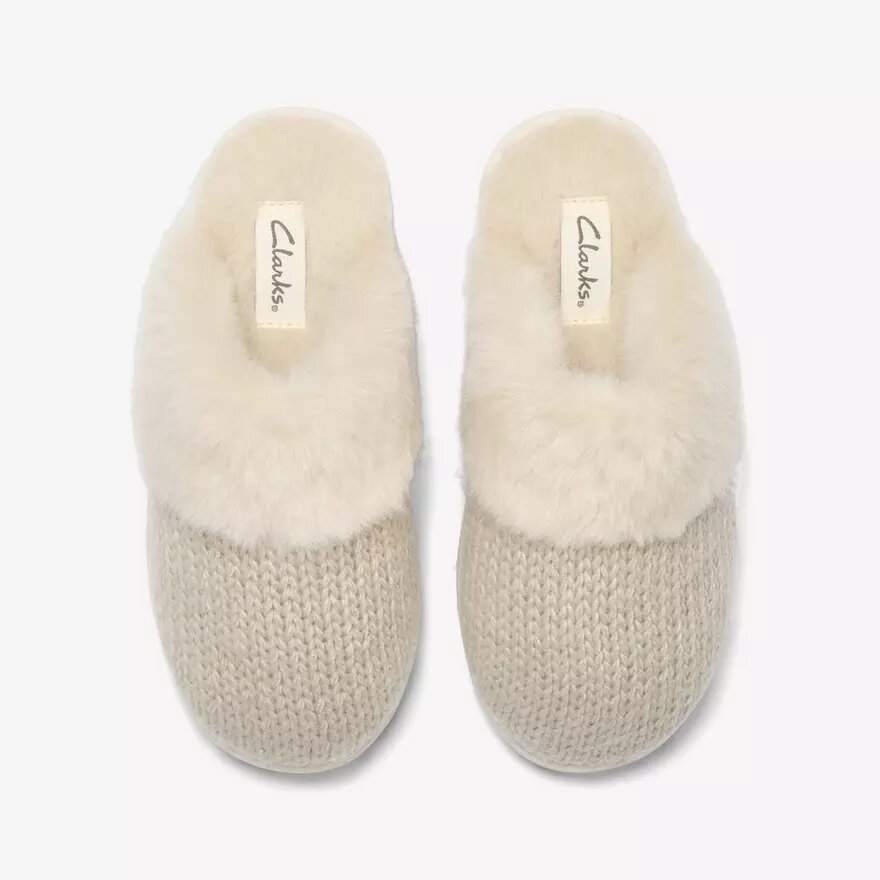 Stockinette-hjemmesko til kvinder i khaki Stockinette-hjemmesko til kvinder i khaki