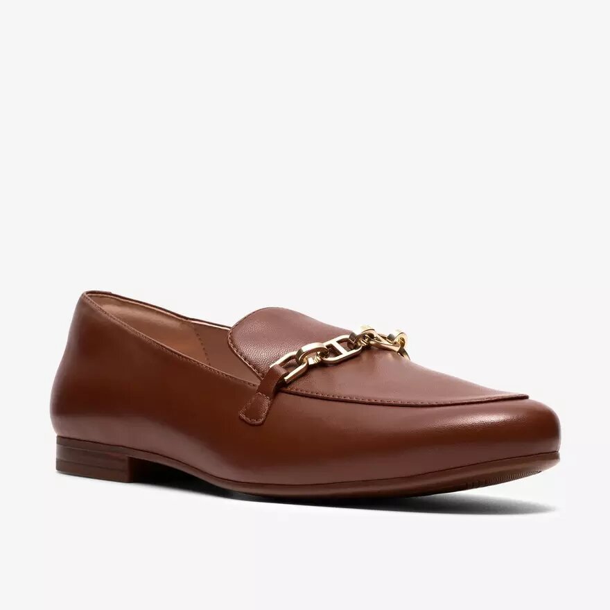 Tamna Iris loafer i tan læder til kvinder Tamna Iris loafer i tan læder til kvinder
