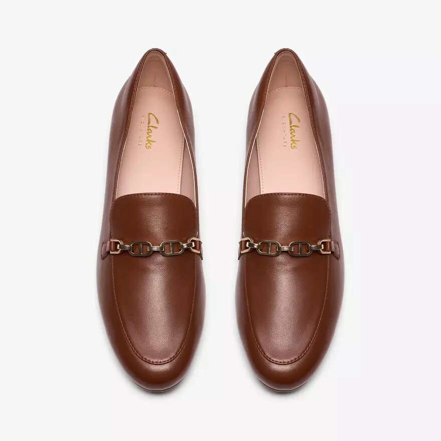 Tamna Iris loafer i tan læder til kvinder Tamna Iris loafer i tan læder til kvinder