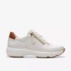 Tivoli Zip off hvide lædersneakers til kvinder Tivoli Zip off hvide lædersneakers til kvinder