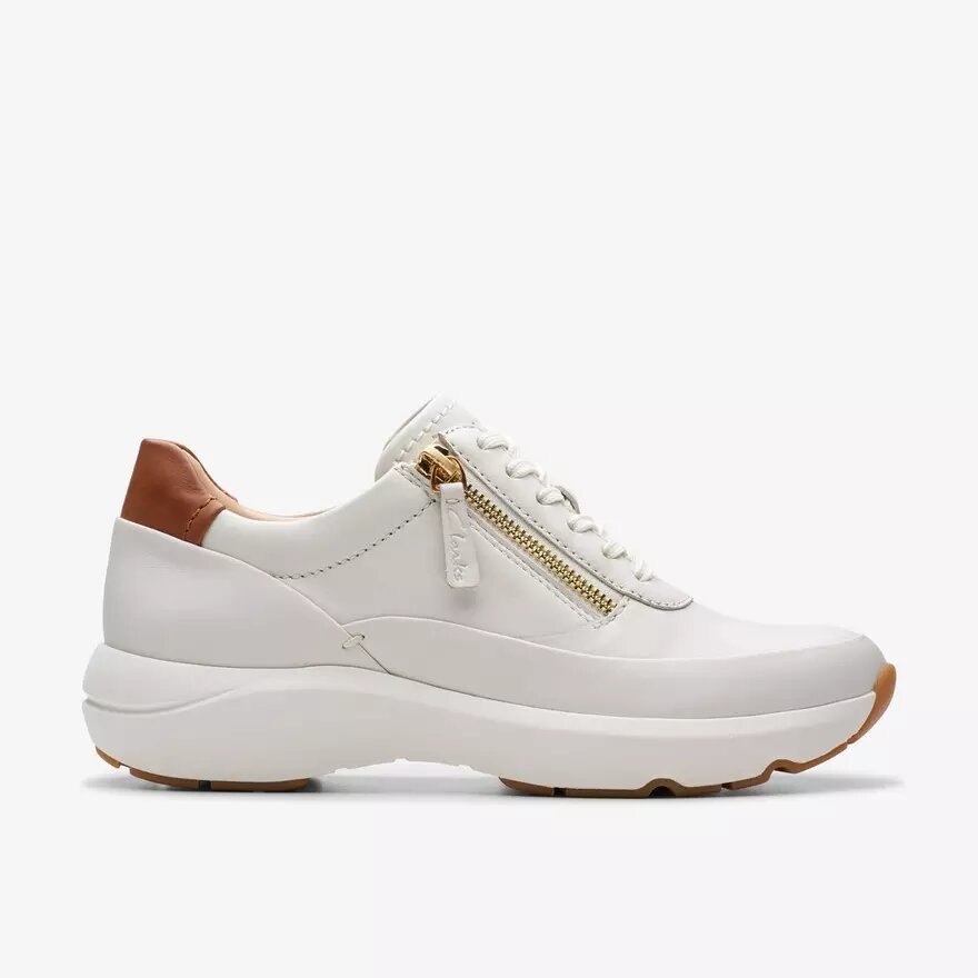 Tivoli Zip off hvide lædersneakers til kvinder Tivoli Zip off hvide lædersneakers til kvinder