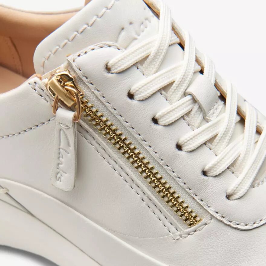 Tivoli Zip off hvide lædersneakers til kvinder Tivoli Zip off hvide lædersneakers til kvinder