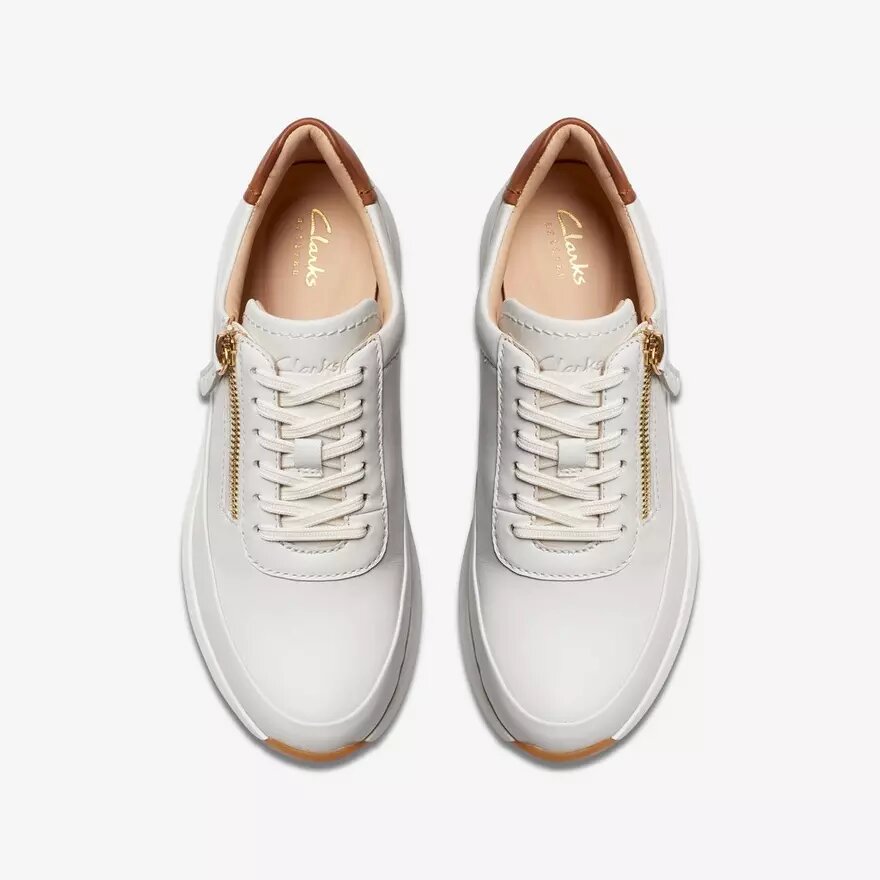 Tivoli Zip off hvide lædersneakers til kvinder Tivoli Zip off hvide lædersneakers til kvinder