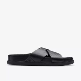 Torford Cross flade sandaler i sort læder Torford Cross flade sandaler i sort læder