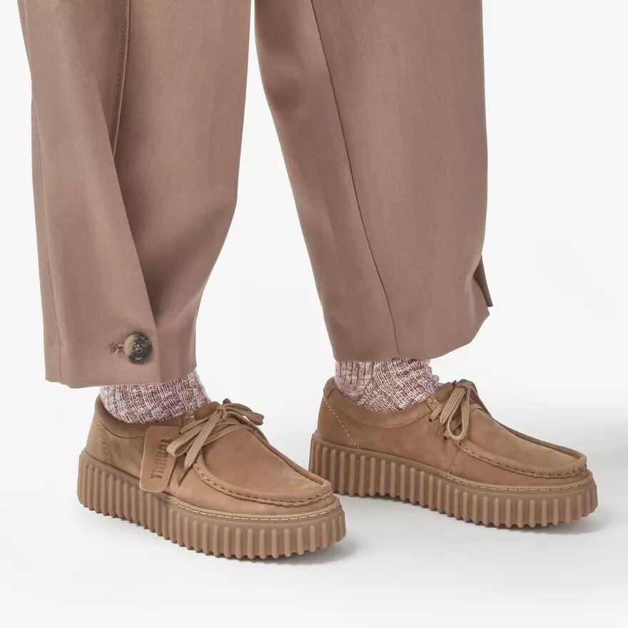 Torhill Bee lysebrune nubuck-mokkasiner til kvinder, USA Torhill Bee lysebrune nubuck-mokkasiner til kvinder, USA
