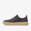 Torhill Lace mændssko i mørkegrå nubuck