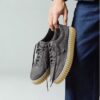 Torhill Lace mændssko i mørkegrå nubuck