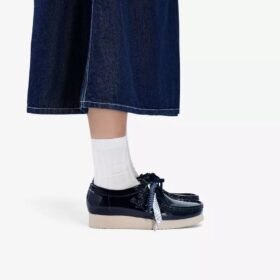 Wallabee 2604 Navy laksko Wallabees for kvinder