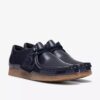 Wallabee Big Kid til drenge i marineblå laklæder Wallabee Big Kid til drenge i marineblå laklæder
