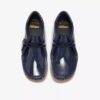 Wallabee Big Kid til drenge i marineblå laklæder Wallabee Big Kid til drenge i marineblå laklæder