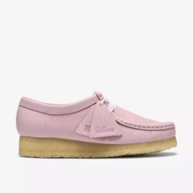 Wallabee i babyrosa læder til kvinder