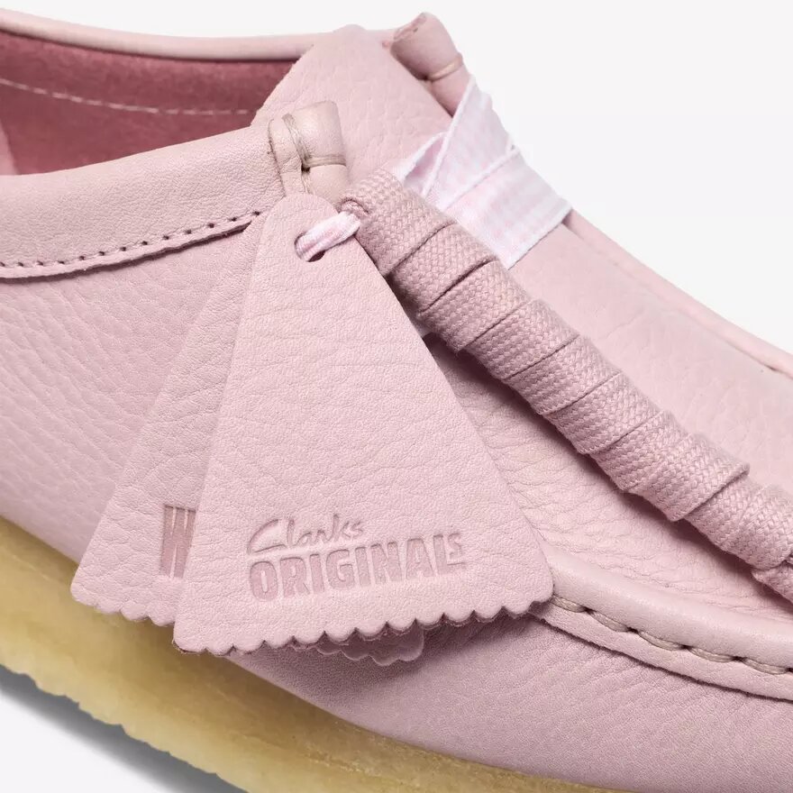 Wallabee i babyrosa læder til kvinder Wallabee i babyrosa læder til kvinder