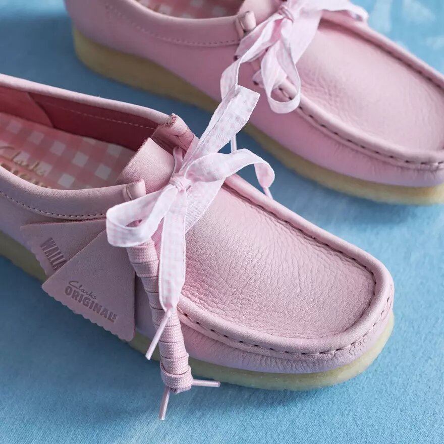 Wallabee i babyrosa læder til kvinder Wallabee i babyrosa læder til kvinder