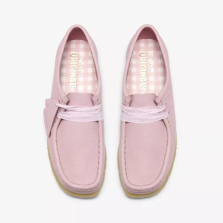 Wallabee i babyrosa læder til kvinder Wallabee i babyrosa læder til kvinder