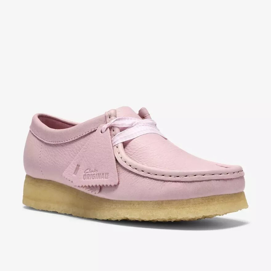Wallabee i babyrosa læder til kvinder Wallabee i babyrosa læder til kvinder