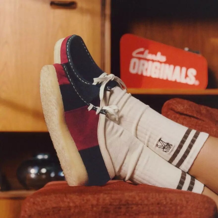 Wallabee Navy Stripe Wallabees til kvinder Wallabee Navy Stripe Wallabees til kvinder