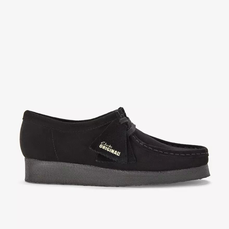 Wallabee™-sko i sort ruskind til kvinder Wallabee™-sko i sort ruskind til kvinder