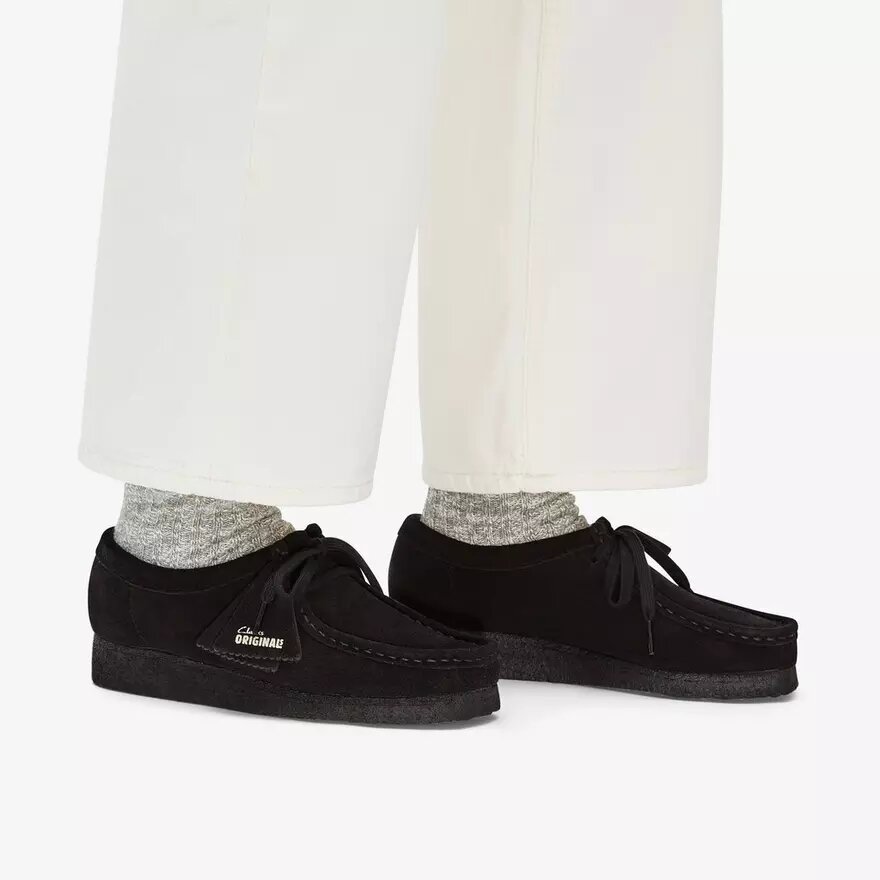 Wallabee™-sko i sort ruskind til kvinder Wallabee™-sko i sort ruskind til kvinder