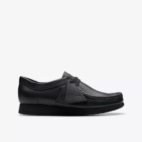 Wallabee™-sko til større børn i sort læder Wallabee™-sko til større børn i sort læder