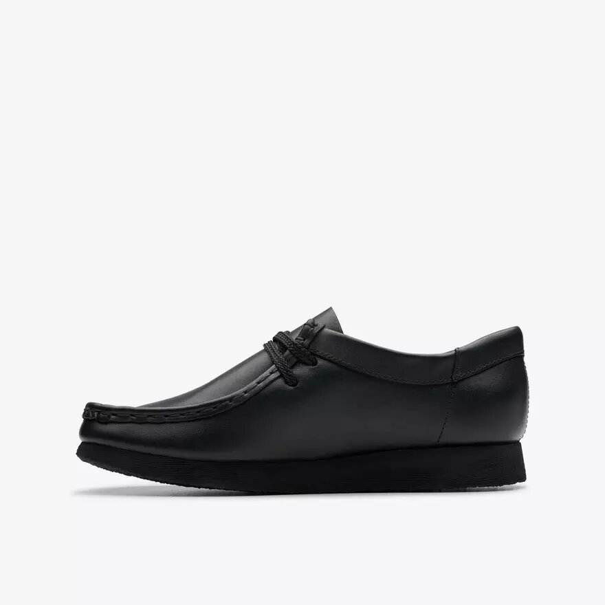 Wallabee™-sko til større børn i sort læder Wallabee™-sko til større børn i sort læder