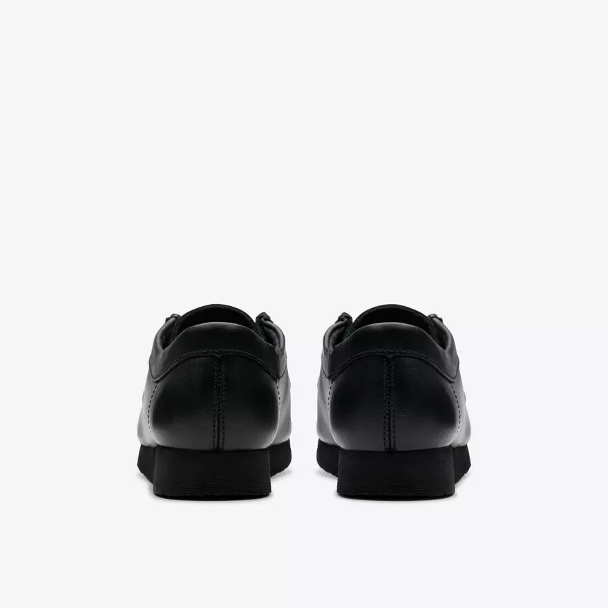 Wallabee™-sko til større børn i sort læder Wallabee™-sko til større børn i sort læder