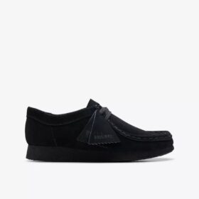 Wallabee-sko til større børn i sort ruskind Wallabee-sko til større børn i sort ruskind