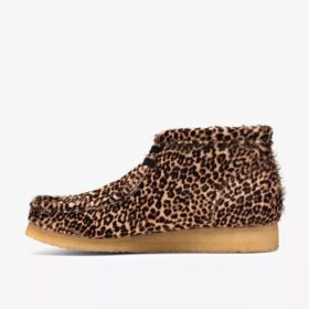 Wallabee-støvle til mænd i leopardmønster