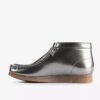 Wallabee-støvler til drenge – store børn – sølvfarvede Wallabees i laklæder