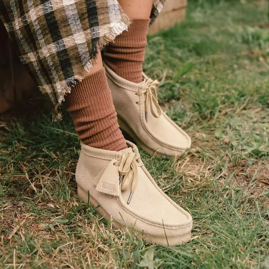 Wallabee™-støvler til kvinder i ahornfarvet ruskind Wallabee™-støvler til kvinder i ahornfarvet ruskind