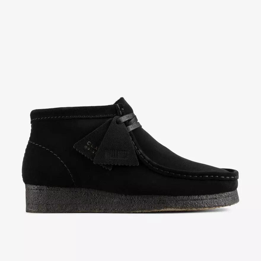 Wallabee™-støvler til kvinder i sort ruskind Wallabee™-støvler til kvinder i sort ruskind