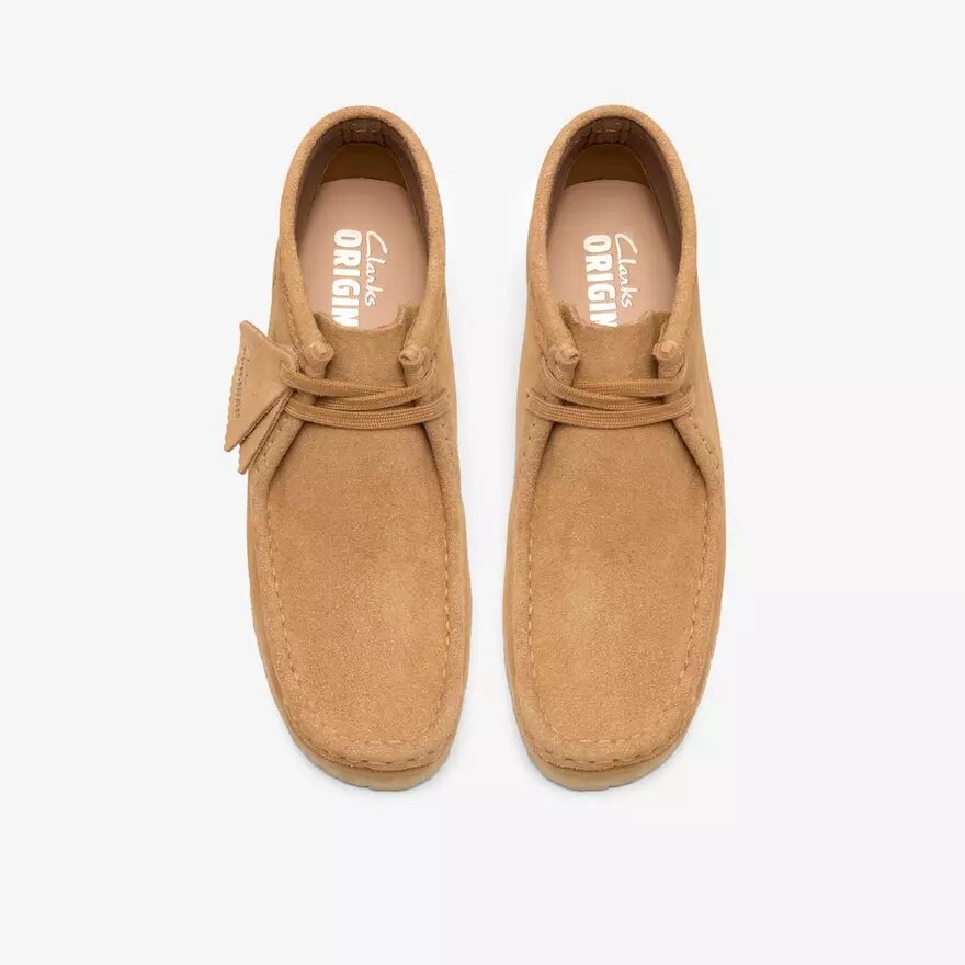 Wallabee-støvler til kvinder i tan ruskind Wallabee-støvler til kvinder i tan ruskind