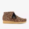 Wallabee-støvler til kvinder med leopardmønster Wallabee-støvler til kvinder med leopardmønster