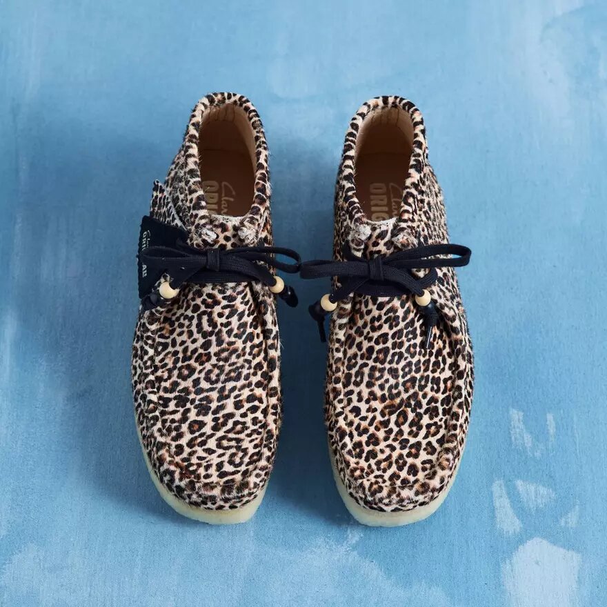 Wallabee-støvler til kvinder med leopardmønster Wallabee-støvler til kvinder med leopardmønster