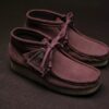 Wallabee-støvler til kvinder. Rosabrun ruskind Wallabee-støvler til kvinder. Rosabrun ruskind