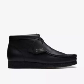 Wallabee™-støvler til mænd i sort læder