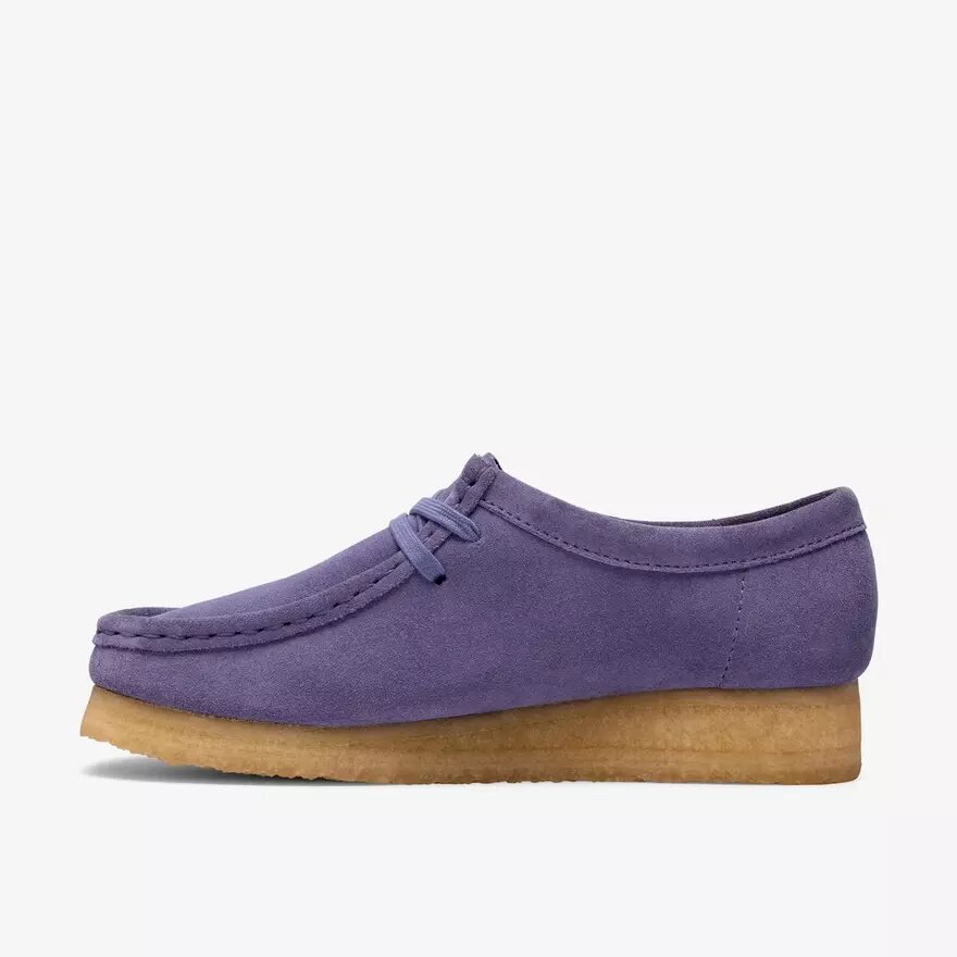 Wallabee til kvinder i lilla med interessante detaljer Wallabee til kvinder i lilla med interessante detaljer