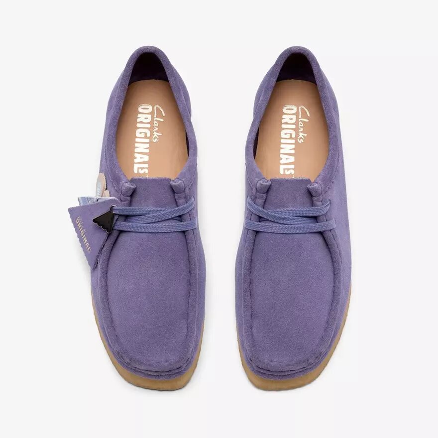 Wallabee til kvinder i lilla med interessante detaljer Wallabee til kvinder i lilla med interessante detaljer