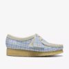Wallabee til kvinder med blå gingham-tern Wallabee til kvinder med blå gingham-tern