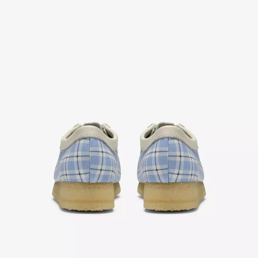 Wallabee til kvinder med blå gingham-tern Wallabee til kvinder med blå gingham-tern