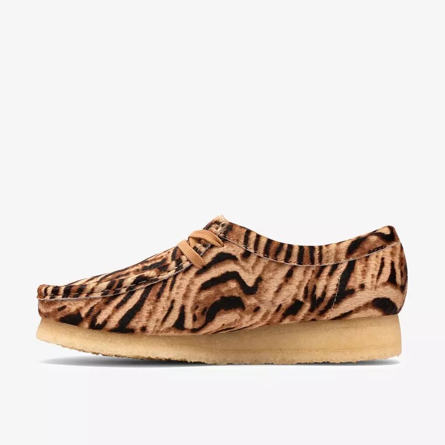 Wallabee til kvinder med tigerprint Wallabee til kvinder med tigerprint