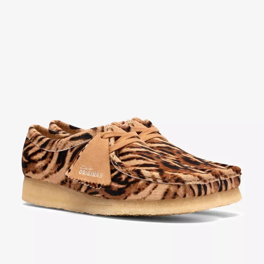 Wallabee til kvinder med tigerprint Wallabee til kvinder med tigerprint