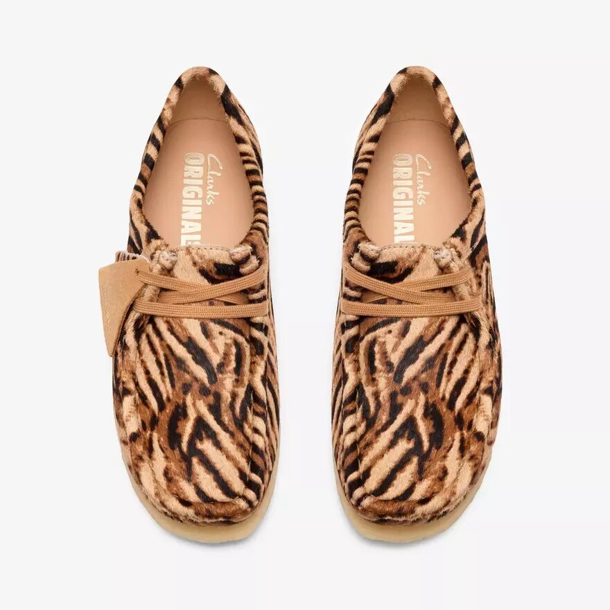 Wallabee til kvinder med tigerprint Wallabee til kvinder med tigerprint