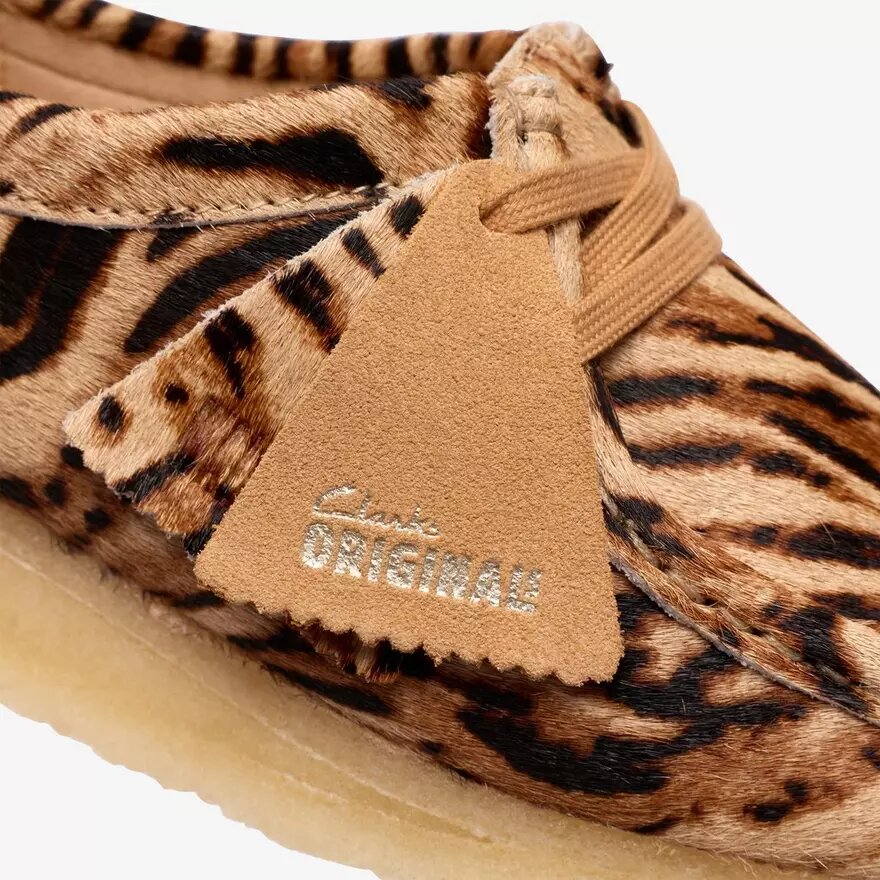 Wallabee til kvinder med tigerprint Wallabee til kvinder med tigerprint
