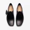 Wallabee til mænd – sorte Wallabees i børstet læder
