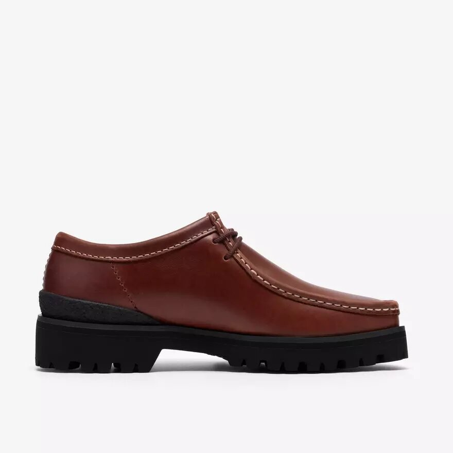 Wallabee Yukoner i brunt læder for mænd Wallabee Yukoner i brunt læder for mænd
