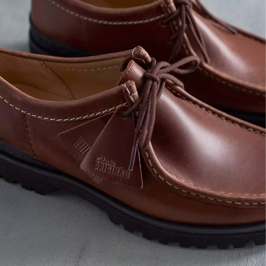 Wallabee Yukoner i brunt læder for mænd Wallabee Yukoner i brunt læder for mænd